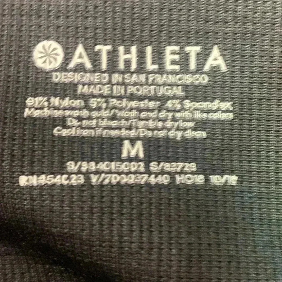 Athleta Intarsia Colorblock High Rise Leggings - Picture 4 of 4
